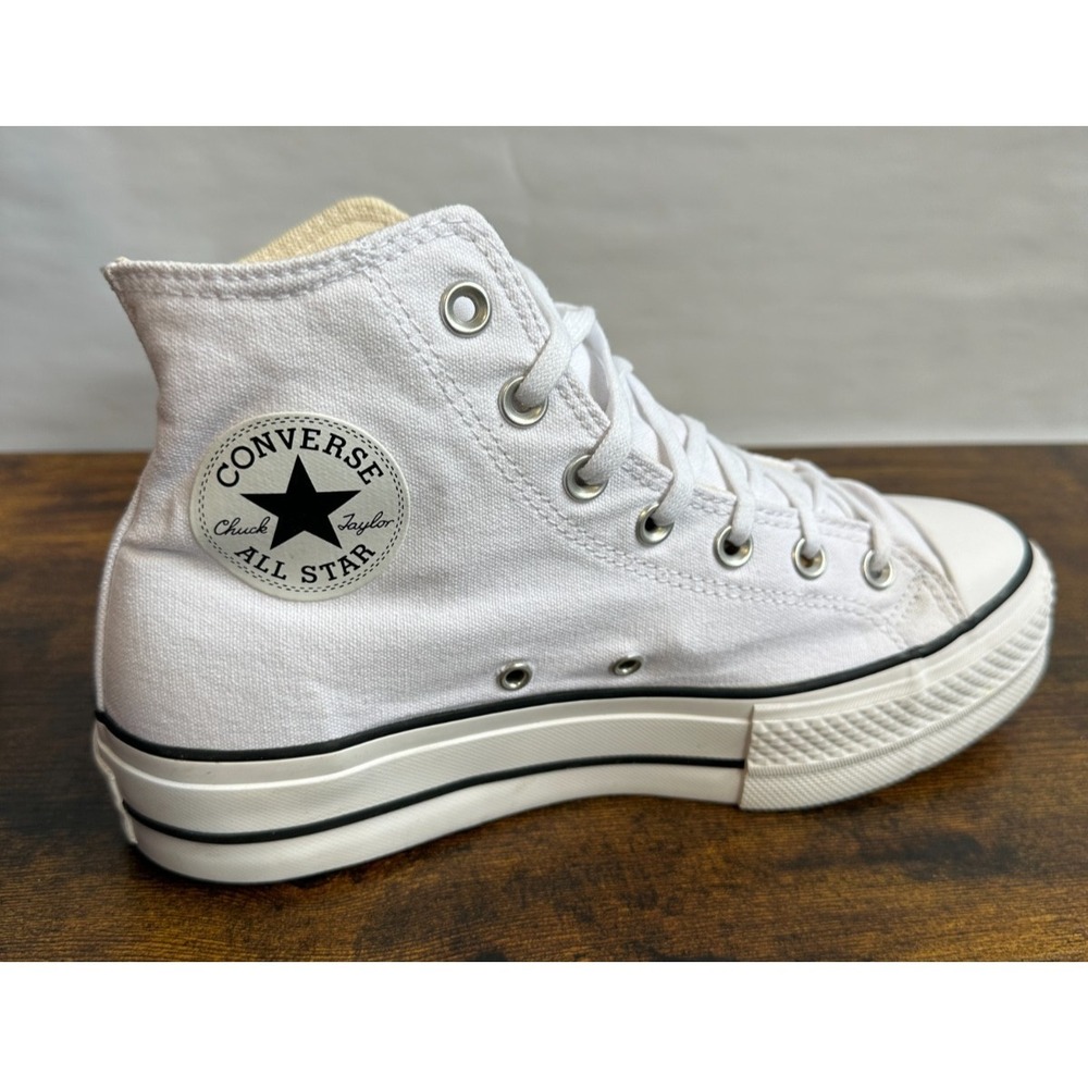 Converse Chuck Taylor All Star Platform High White Shoes 560846F Womens Size 8.5 - Picture 4 of 16